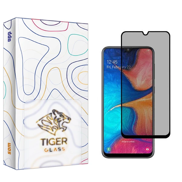 محافظ صفحه نمایش حریم شخصی تایگر گلس مدل SAM2 مناسب برای گوشی موبایل سامسونگ Galaxy A20