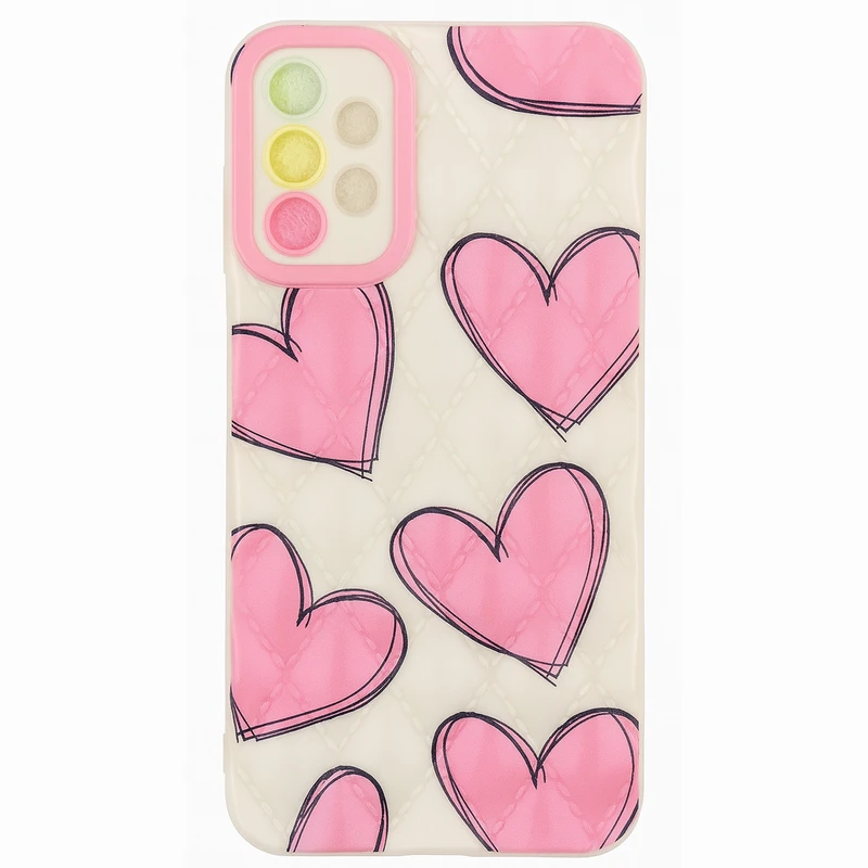 کاور مدل pink heart مناسب برای گوشی موبایل سامسونگ Galaxy A13 4G/A23/A32 5G