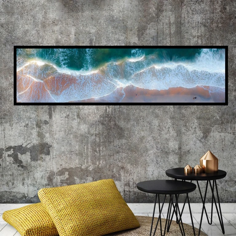 تابلو بکلیت طرح طبیعت ساحل دریا مدل کشیده B-7540