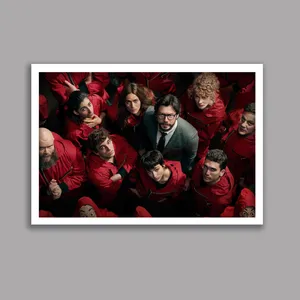 تابلو مدل سریال خانه کاغذی Money Heist کد LA-G10635