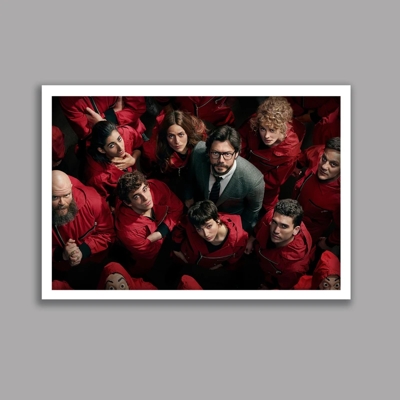 تابلو مدل سریال خانه کاغذی Money Heist کد LA-G10635