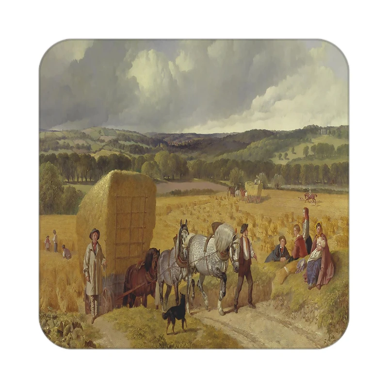 زیر لیوانی کاکتی طرح نقاشی رنگ روغن مدل mg10028