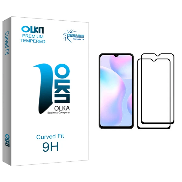 محافظ صفحه نمایش کولینگ مدل Olka glass مناسب برای گوشی موبایل شیائومی Redmi 9A بسته دو عددی