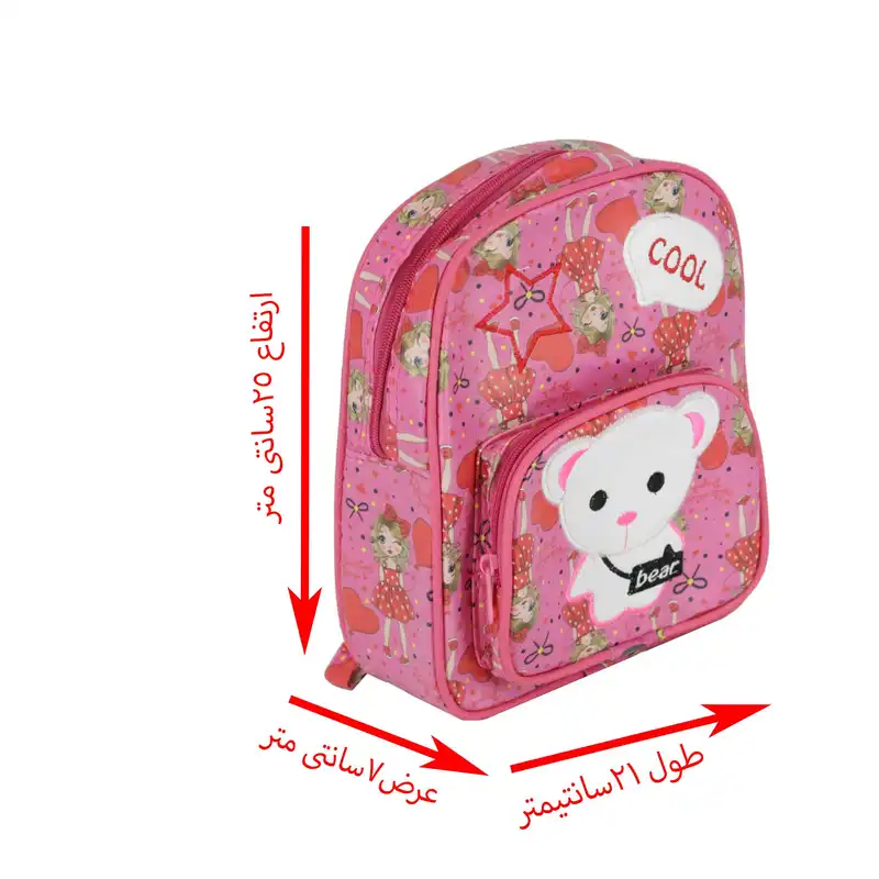 کوله پشتی بچگانه  طرح خرسی کد 09