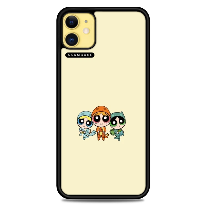 کاور آکام مدل AMCWA11-POWERPUFF GIRLS-14 مناسب برای گوشی موبایل اپل iPhone 11