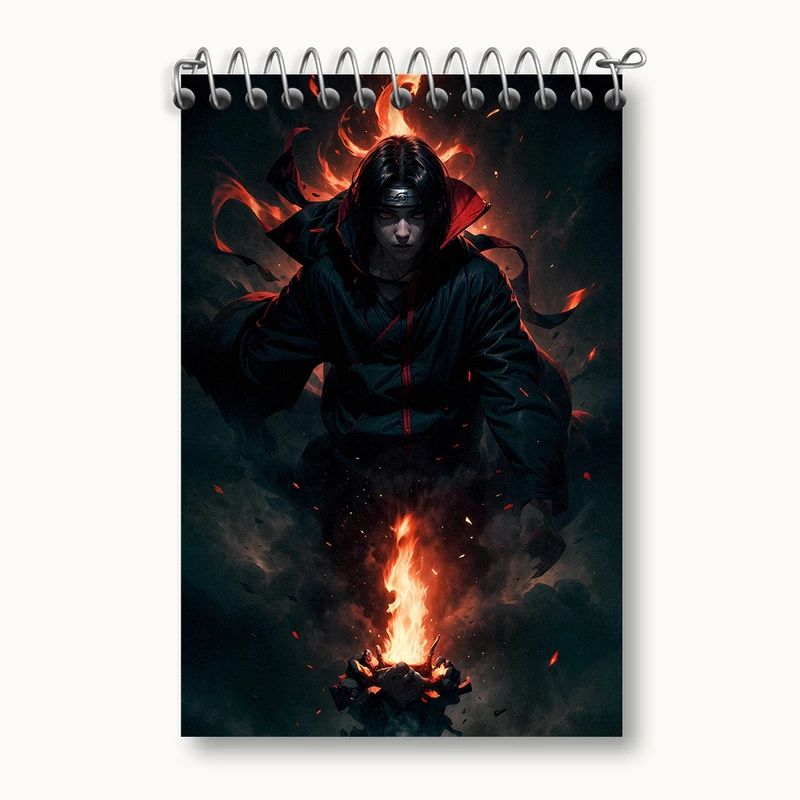 دفتر یادداشت 50 برگ خندالو مدل انیمه ناروتو (Naruto) کد F2859