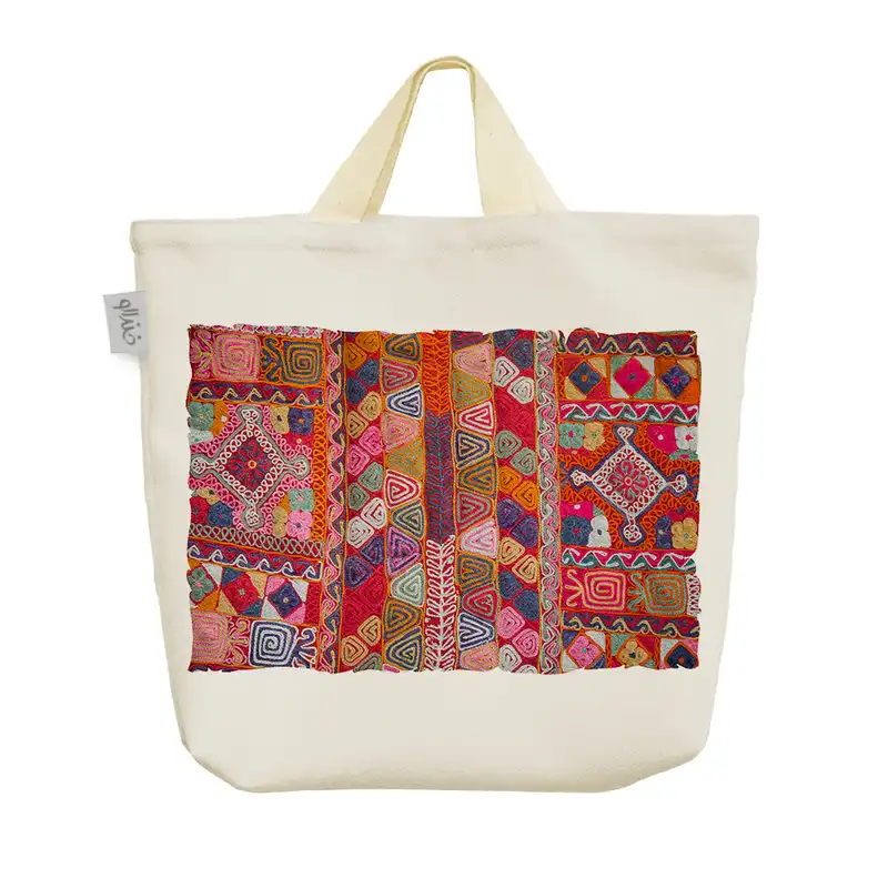 ساک خرید خندالو طرح گلیم کد 79