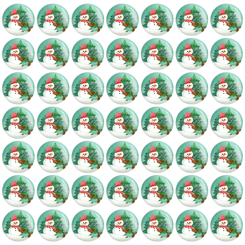 مگنت خندالو مدل جشن الفبای کلاس اول آ مثل آدم برفی کد S52 بسته 49 عددی