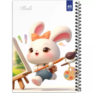 دفتر نقاشی 40 برگ انتشارات بله طرح خرگوش کوچولو نقاش کد A4-K263