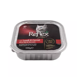 کنسرو غذای گربه رفلکس مدل بره و هویج وزن 100 گرم