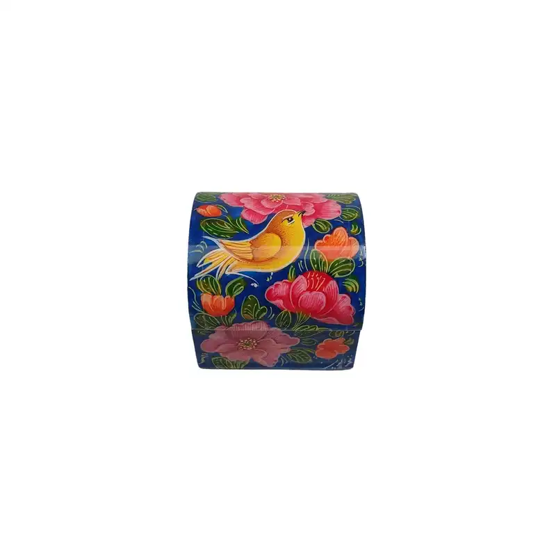 جعبه جواهرات استخوانی طرح گل و مرغ کد 03