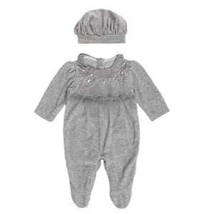 ست سرهمی و کلاه نوزادی فیورلا مدل 20507