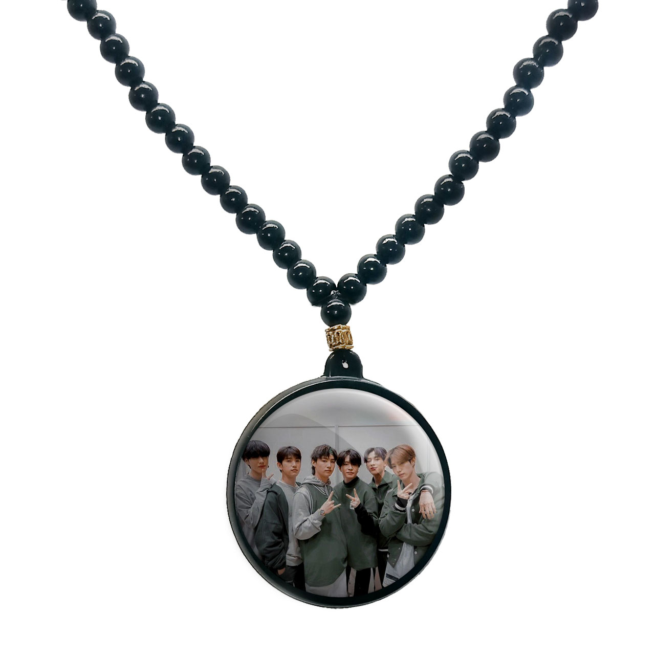 گردنبند پرمانه طرح GOT7 کد pmd.19048 مدل دو طرفه