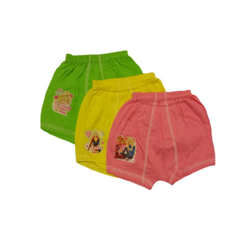 شورت دخترانه مدل باربی مجموعه 3 عددی