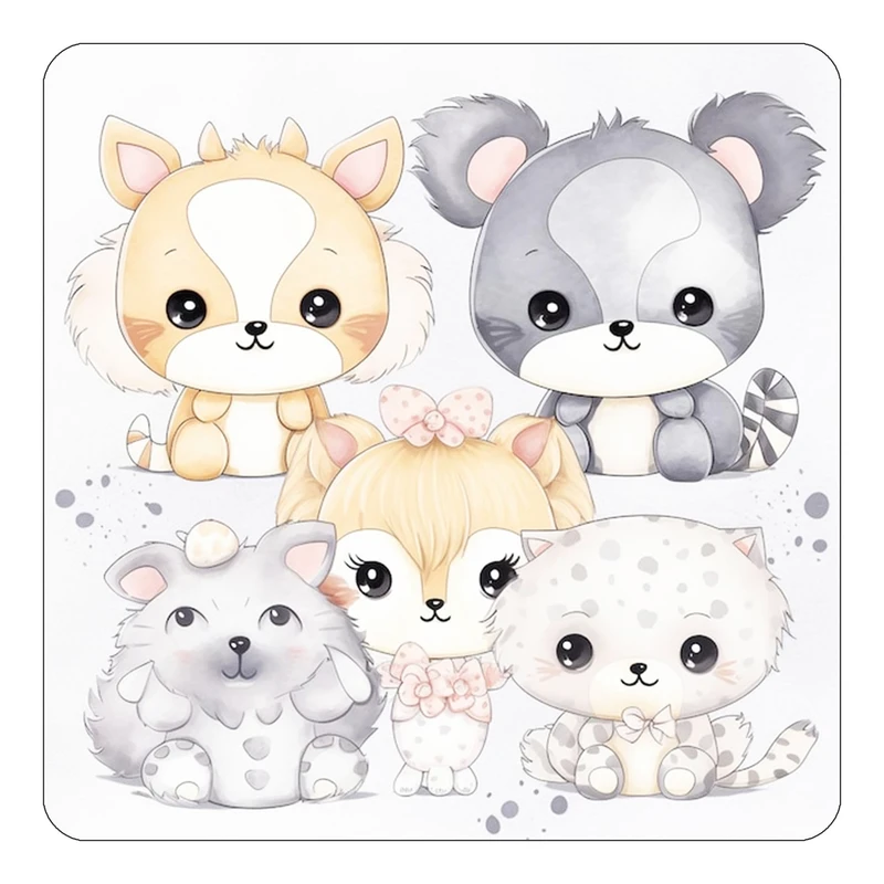 مگنت کاکتی طرح حیوانات کارتونی مدل mp28513