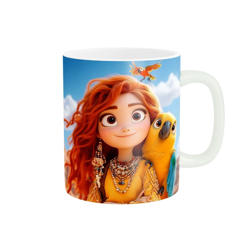  ماگ پاد آفرین طرح دختر کد 6110