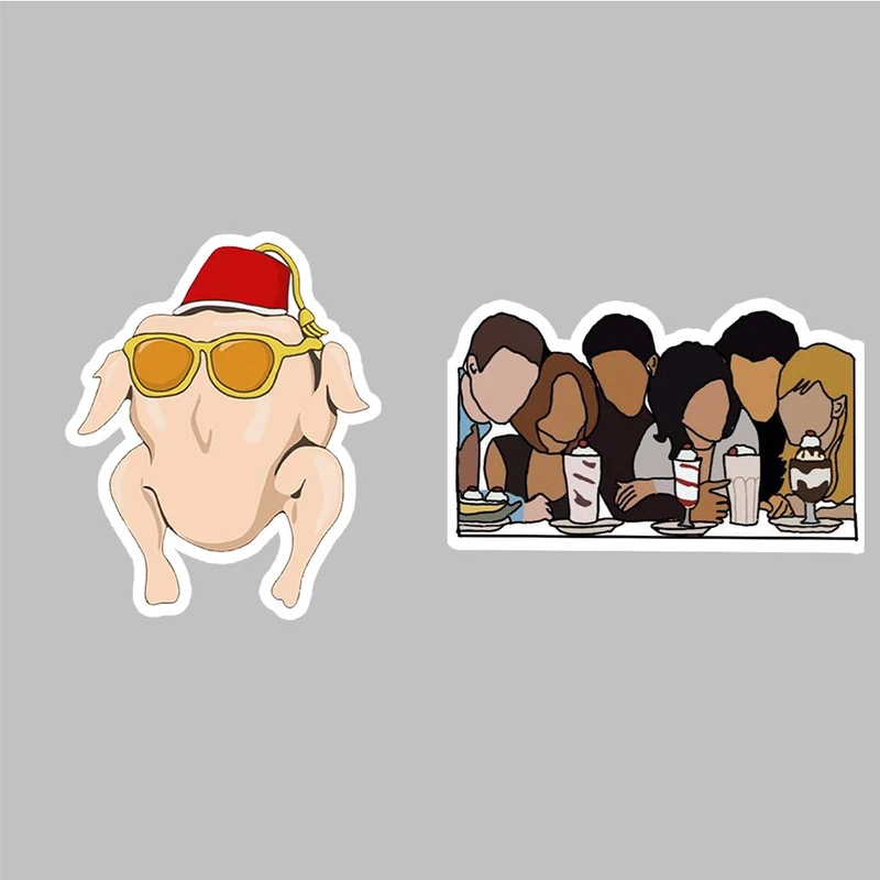 استیکر لپ تاپ کارنیکا طرح فرندز مدل friends-2222291 مجموعه 2 عددی