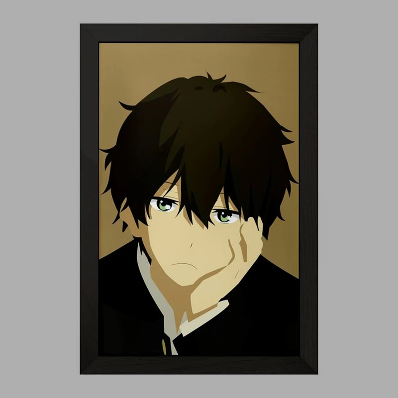 تابلو خندالو مدل اورکی انیمه هیوکا Hyouka  کد 17082