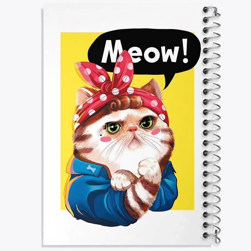 دفتر نت موسیقی 50 برگ خندالو مدل گربه کد 5045