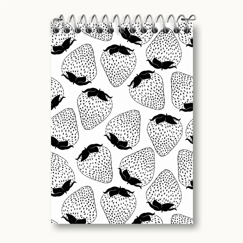 دفتر یادداشت 50 برگ خندالو مدل توت فرنگی کد N637