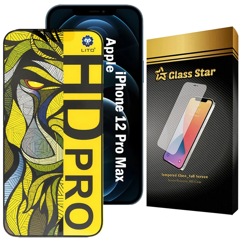 محافظ صفحه نمایش گلس استار مدل LITOFMG مناسب برای گوشی موبایل اپل iPhone 12 Pro Max