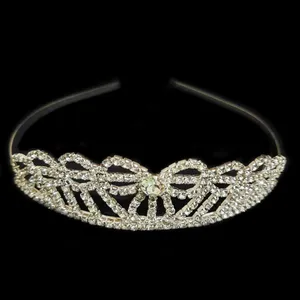 تاج مو دخترانه مدل فلزی گل و پروانه