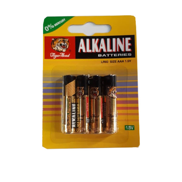 باتری نیم قلمی تایگر هد مدل AAA.MAB 2345 بسته 4 عددی 