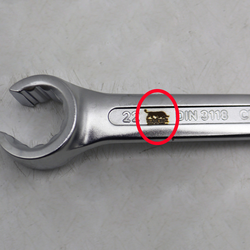 آچار دو سر رینگی مدل بلک بول کد YP-CHAKDAR-20.5CM سایز 19-22 میلیمتر