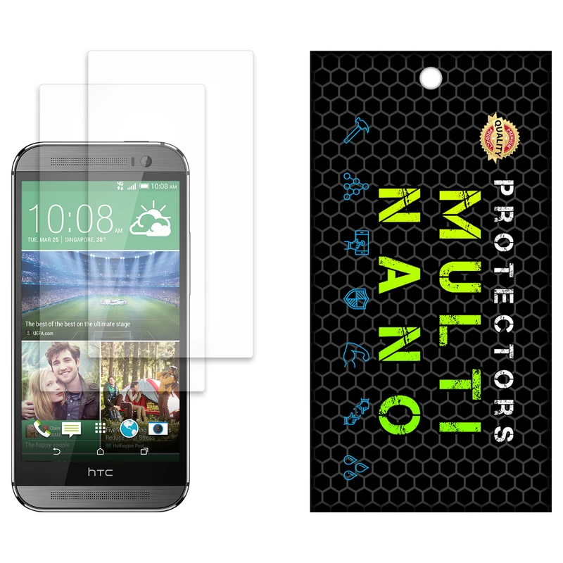 محافظ صفحه نمایش مات مولتی نانو مدل X-S2M مناسب برای گوشی موبایل اچ تی سی One M8 بسته دو عددی