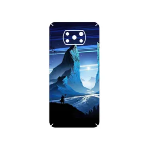 MAHOOT Blue Mountains Digital Art Cover Sticker for Xiaomi Poco X3 Pro