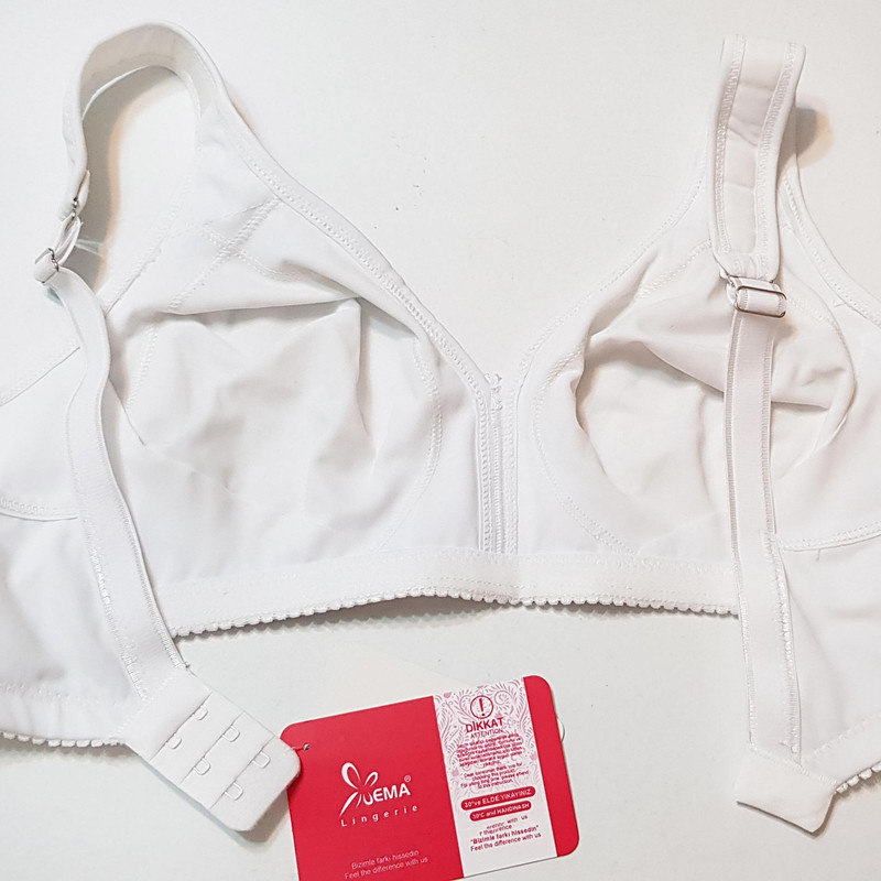 سوتین زنانه اما مدل بدون فنر کد 4929-3022 رنگ سفید