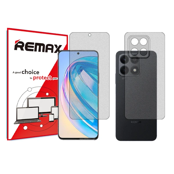محافظ صفحه نمایش مات ریمکس مدل HyMTT مناسب برای گوشی موبایل آنر X8a به همراه محافظ پشت گوشی