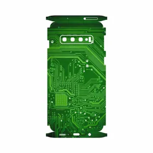 MAHOOT Green Printed Circuit Board-FullSkin Cover Sticker for Samsung Galaxy S10