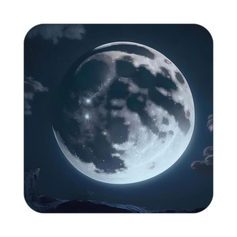 زیر لیوانی کاکتی طرح ماه و ستاره مدل mp52859