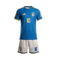 ست تی&zwnj;شرت و شلوارک ورزشی پسرانه مدل جام جهانی ایتالیا 2026طرح پلگرینی شماره 10