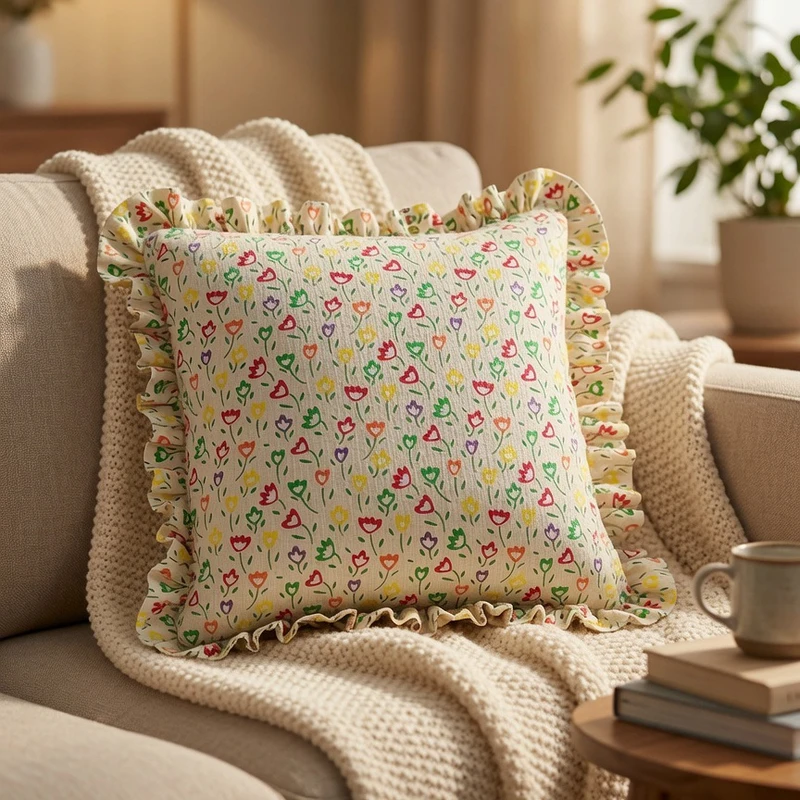 کاور کوسن مدیا مدل گلستان سایز 45×45 سانتی متر