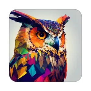 زیر لیوانی کاکتی طرح حیوانات رنگی مدل mp25622