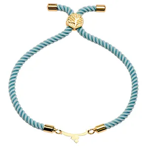 دستبند طلا 18 عیار زنانه الن نار مدل طرح حرف پ ELN1769