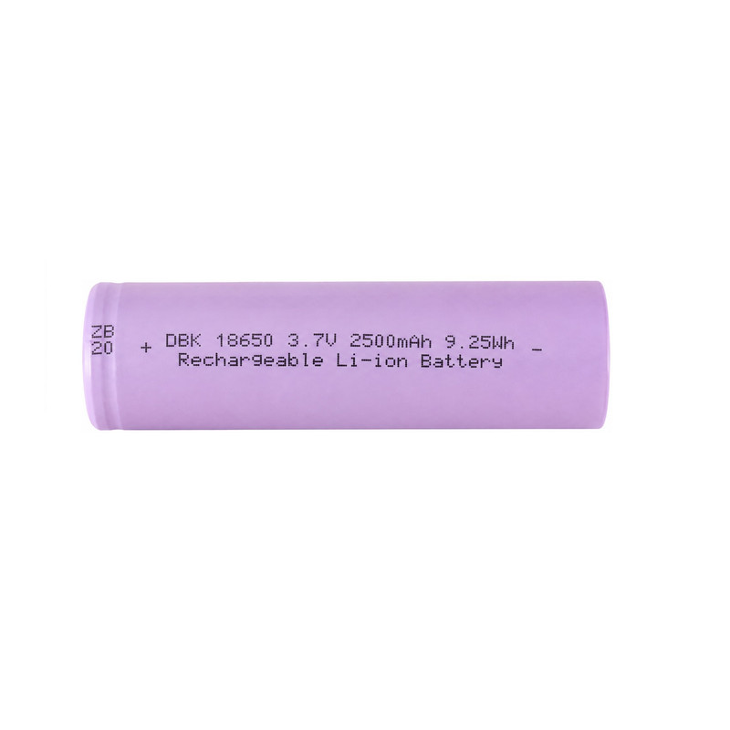 باتری لیتیومی قابل شارژ دی بی کی مدل 18650 2500mAh 3.7V LI-ION ظرفیت 2500 میلی آمپر ساعت