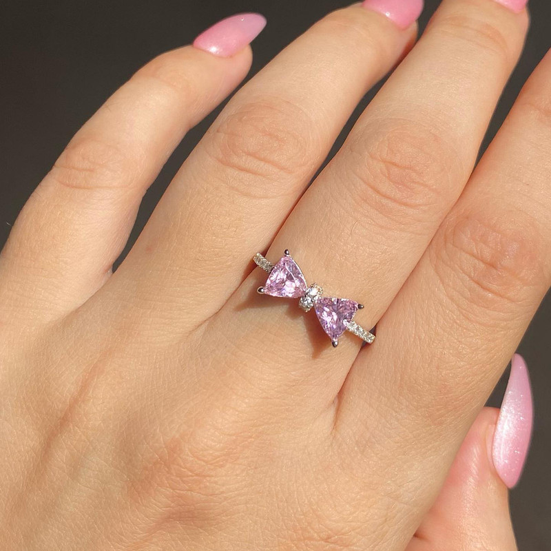 انگشتر دخترانه مدل پاپیون جواهری پرنس کد Artcty21 انگشتر دخترانه مدل پاپیون جواهری پرنس کد Artcty21