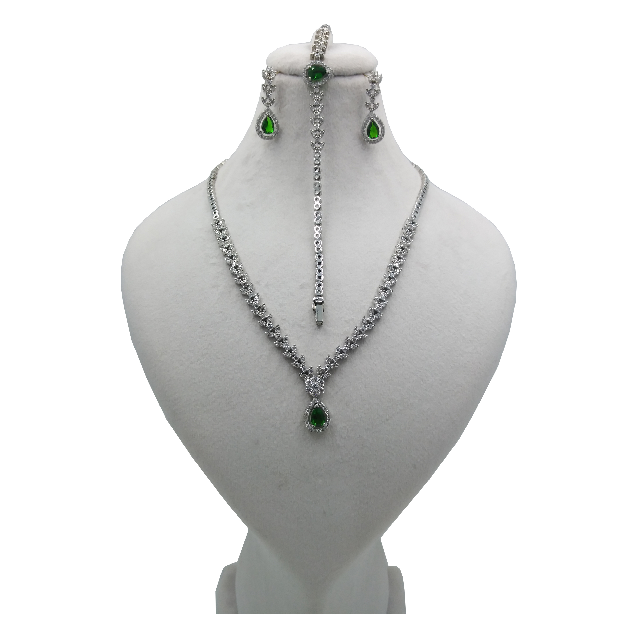 نیم ست نقره زنانه کد 4019