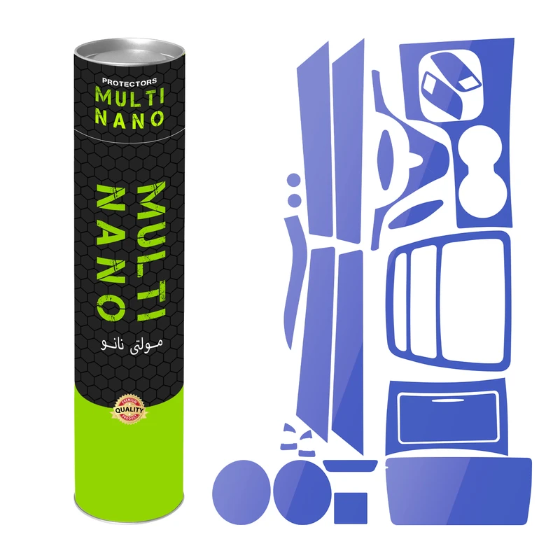 برچسب محافظ مانیتور و کنسول خودرو مولتی نانو مدل X-F1T مناسب برای کی ام سی T8 مجموعه 19 عددی