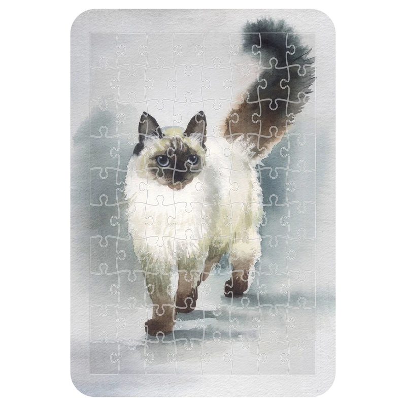 پازل 54 تکه مدل CHB1002 طرح نقاشی گربه