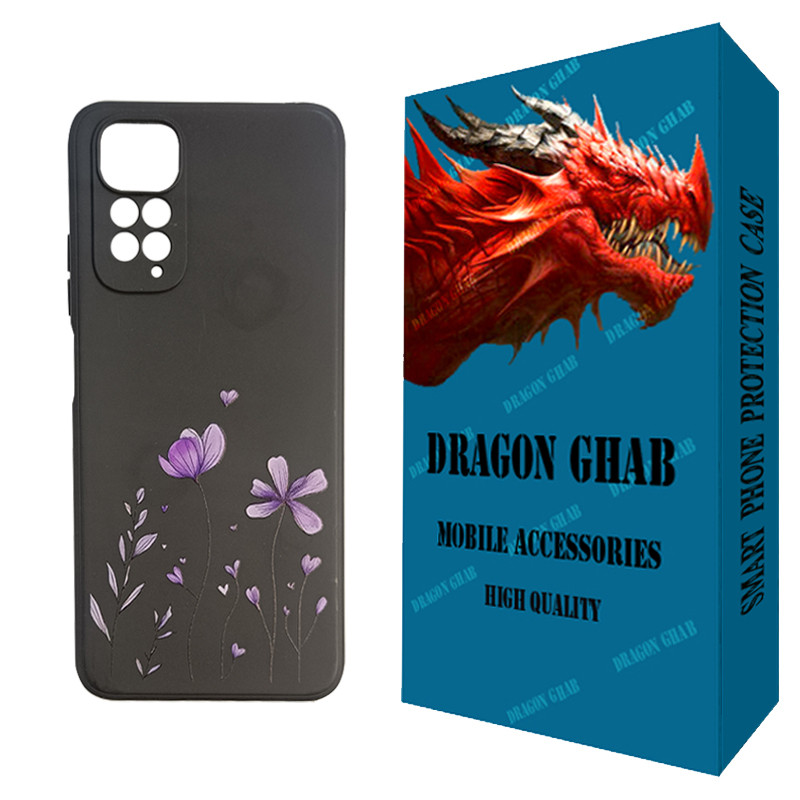 کاور دراگون قاب مدل CHPD طرح Black کد 001 مناسب برای گوشی موبایل شیائومی Redmi Note 11 / 11S