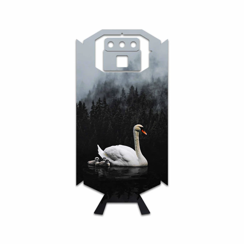برچسب پوششی ماهوت مدل Swan Lake مناسب برای گوشی موبایل دوجی S70
