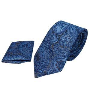 ست کراوات و دستمال جیب مدل دوک