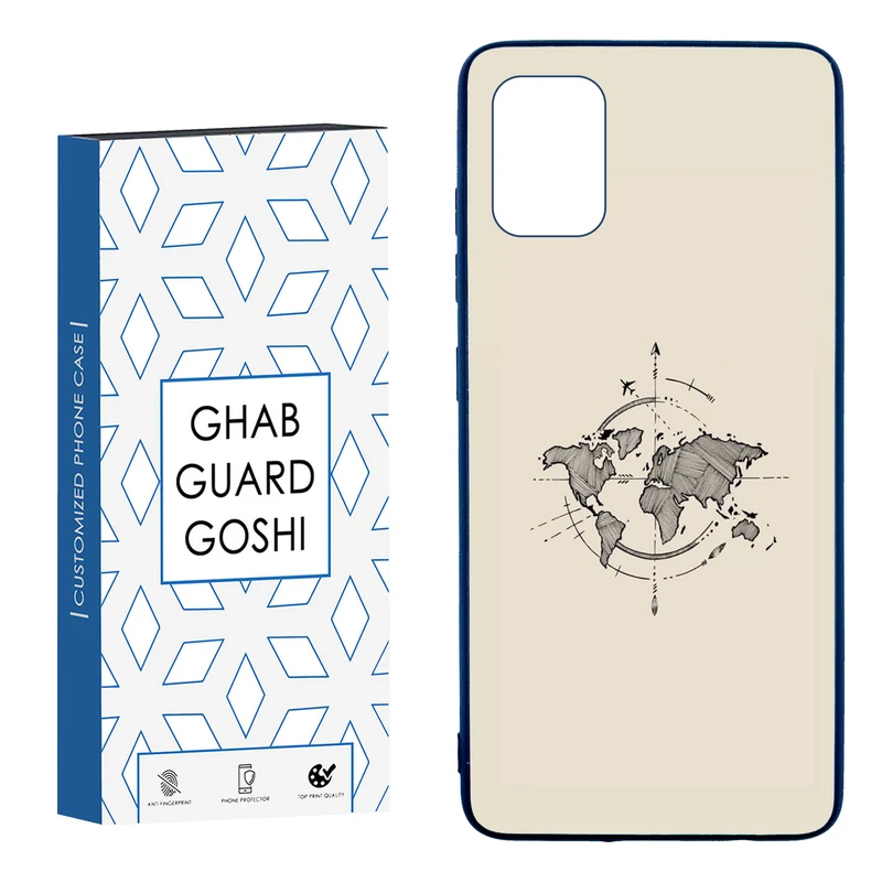 کاور قاب گارد گوشی طرح نقشه کد TPU-175 مناسب برای گوشی موبایل سامسونگ  Galaxy A51