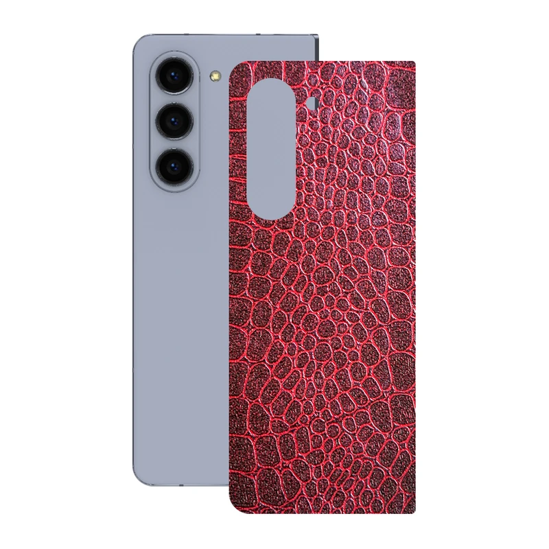 برچسب پوششی ریمکس مدل Leth طرح پوست ماری مناسب برای گوشی موبایل سامسونگ Galaxy Z Fold5