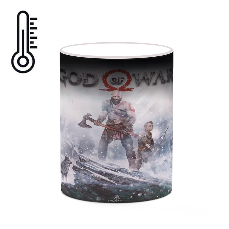 ماگ حرارتی کاکتی طرح گاد آف وار God Of War مدل mgh40762