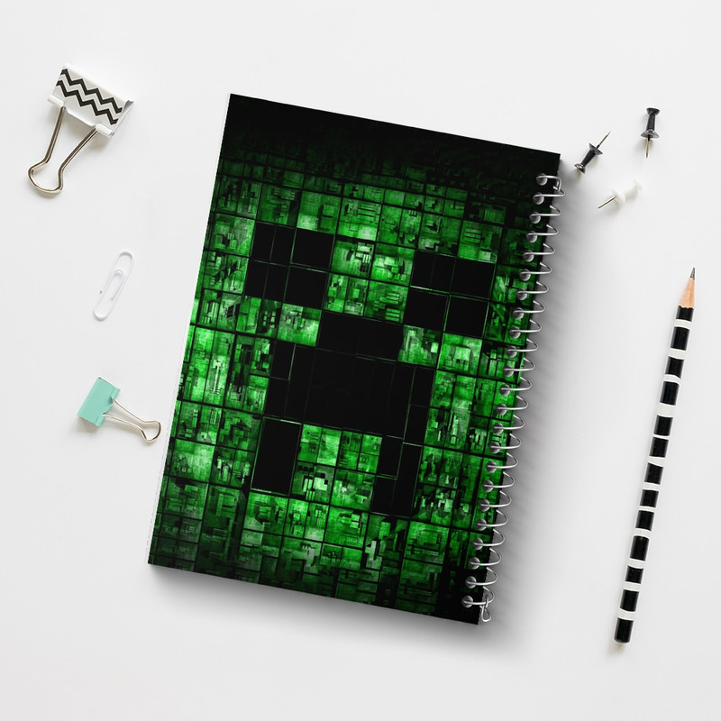 دفتر مشق 50 برگ خندالو طرح ماینکرافت (Minecraft) کد F2418
